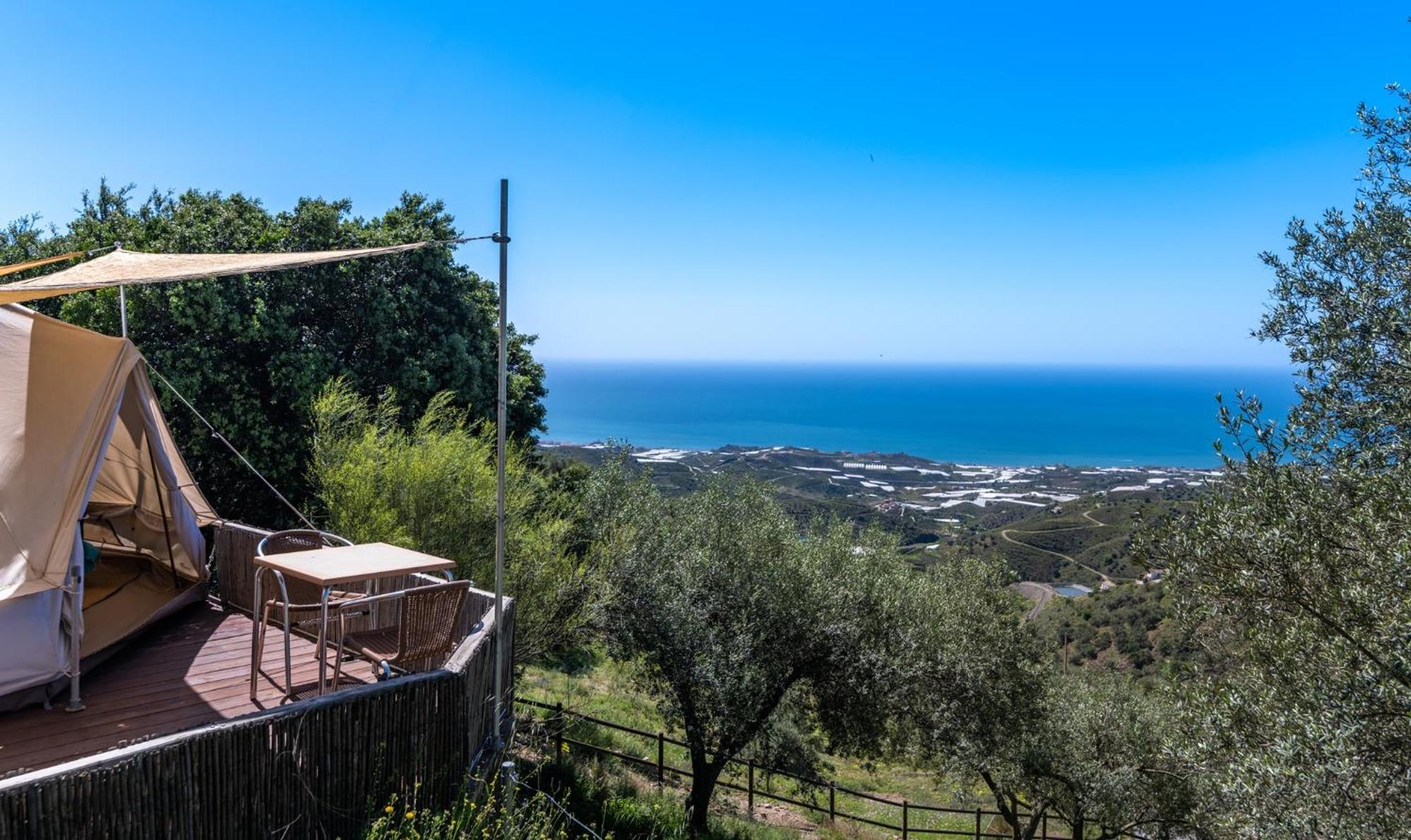 Campo Agave Luxury Tents Sayalonga Exterior foto